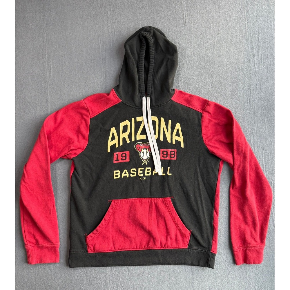 Fanatics Arizona Diamondbacks MLB Baseball Hoodie Mens Large Black Red FH22